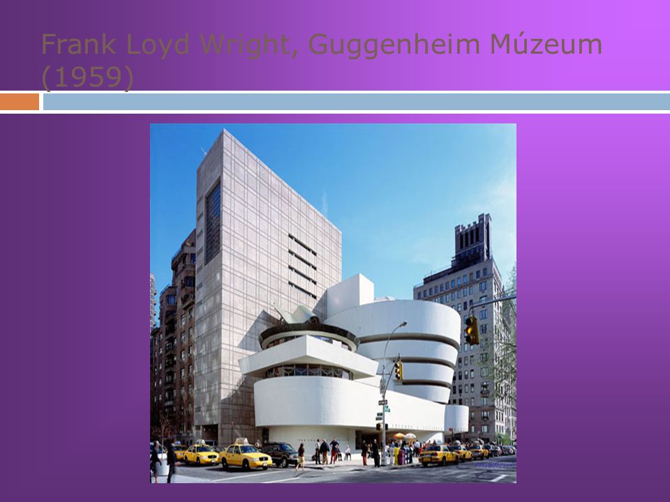 Frank Loyd Wright, Guggenheim Múzeum (1959)