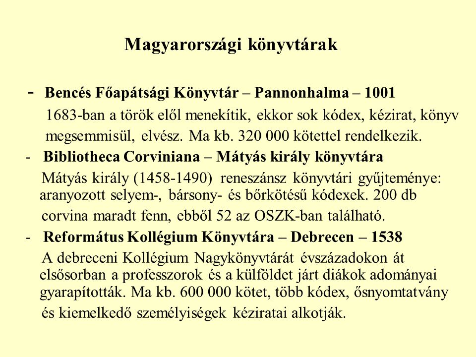 Magyarországi könyvtárak