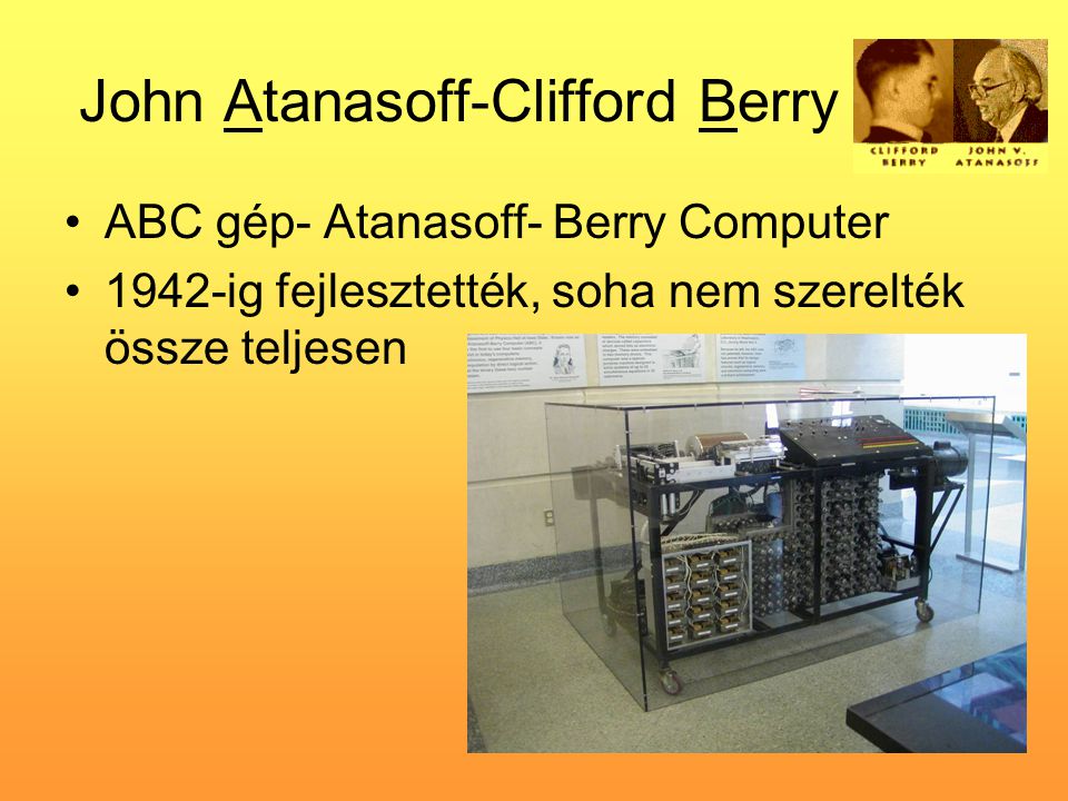 John Atanasoff-Clifford Berry