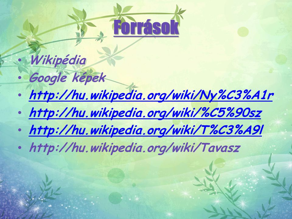 Források Wikipédia Google képek