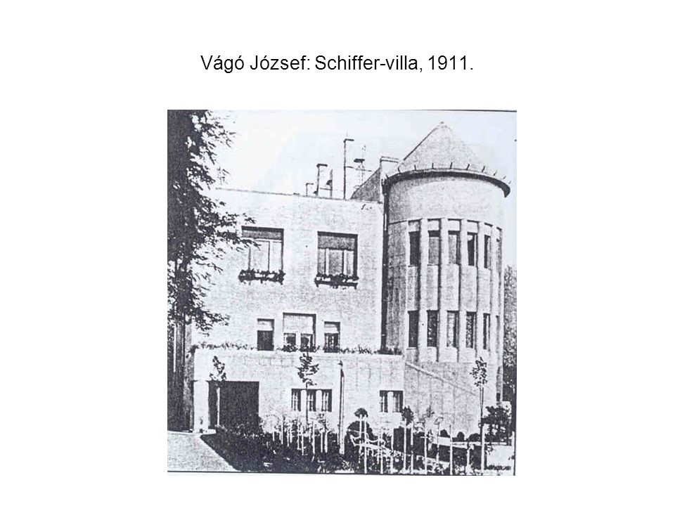 Vágó József: Schiffer-villa, 1911.