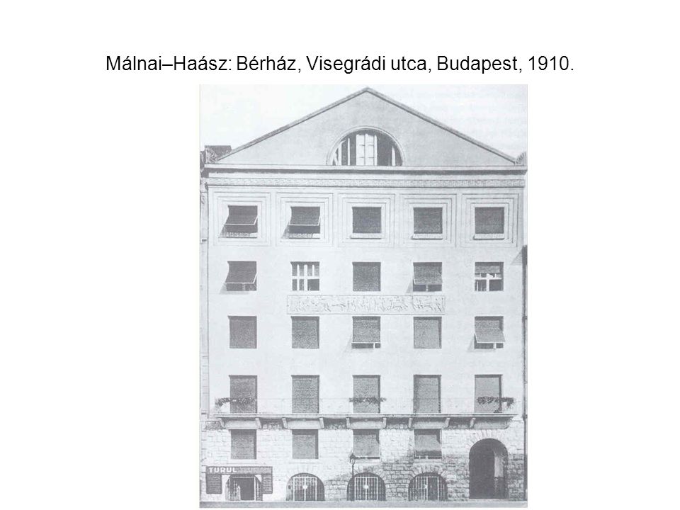 Málnai–Haász: Bérház, Visegrádi utca, Budapest, 1910.