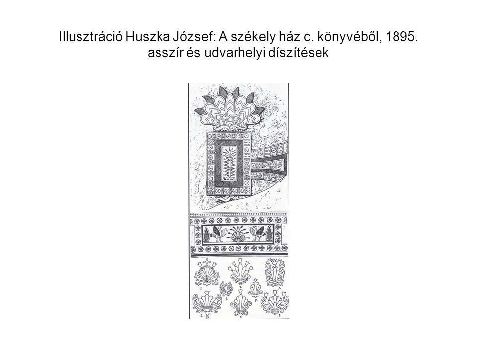 Illusztráció Huszka József: A székely ház c. könyvéből, 1895