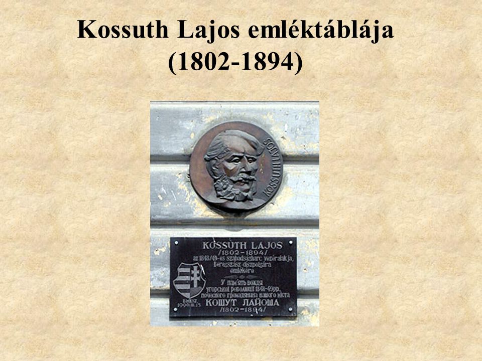 Kossuth Lajos emléktáblája ( )