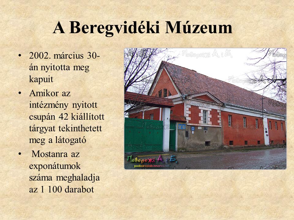 A Beregvidéki Múzeum március 30-án nyitotta meg kapuit