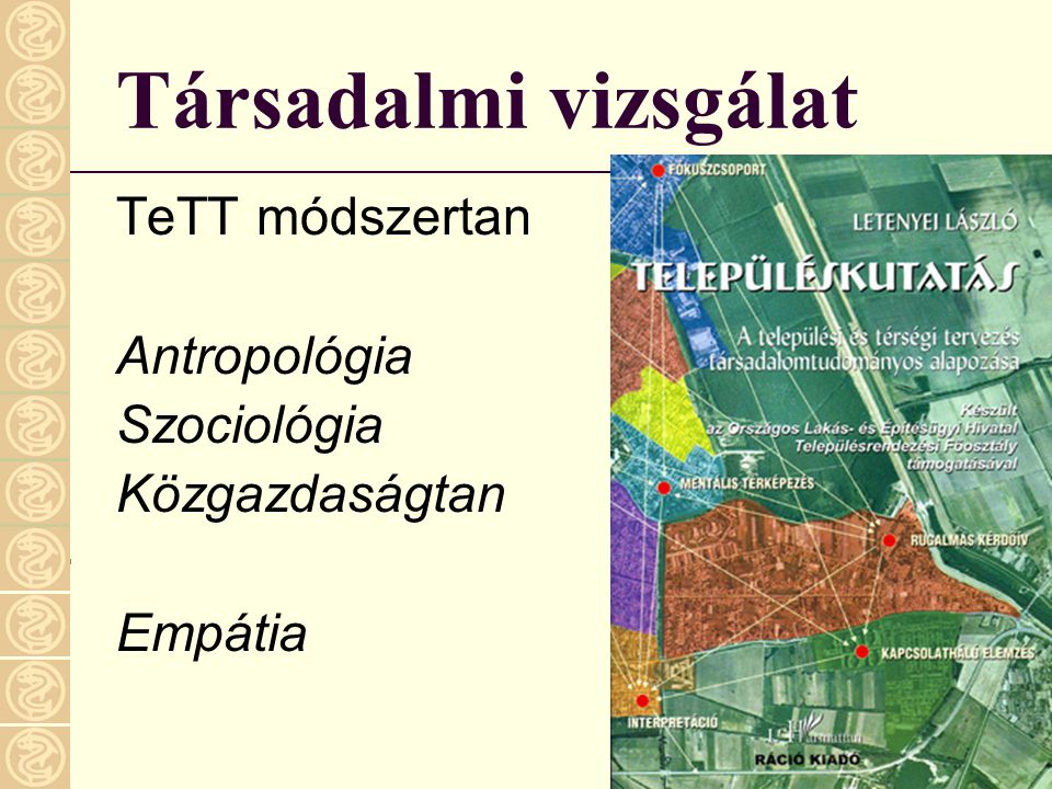 Társadalmi vizsgálat TeTT módszertan Antropológia Szociológia