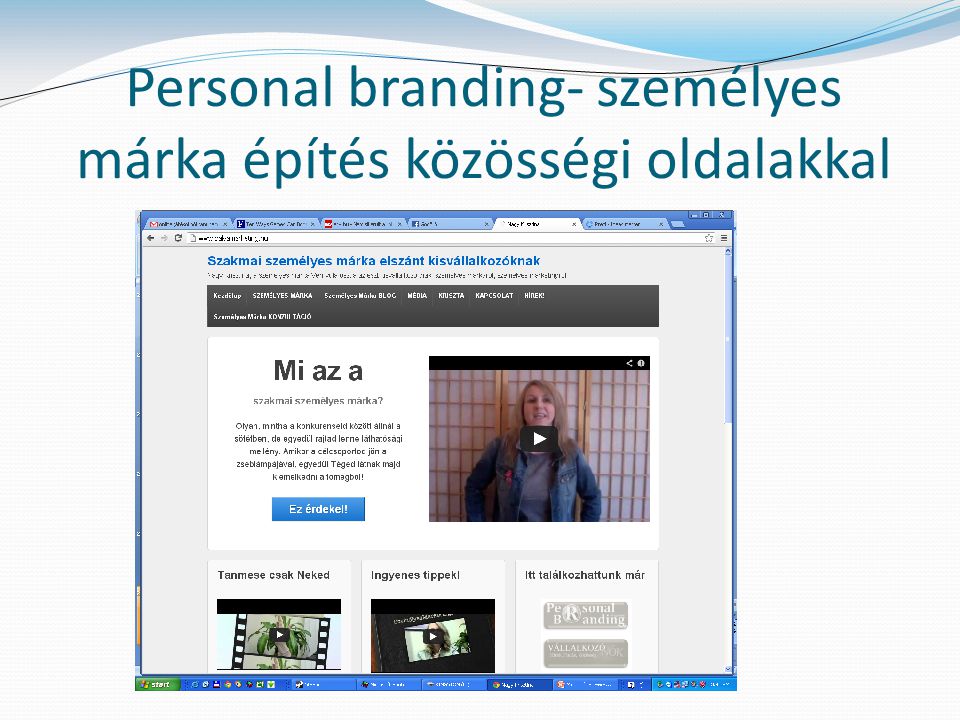 Personal branding- személyes márka építés közösségi oldalakkal