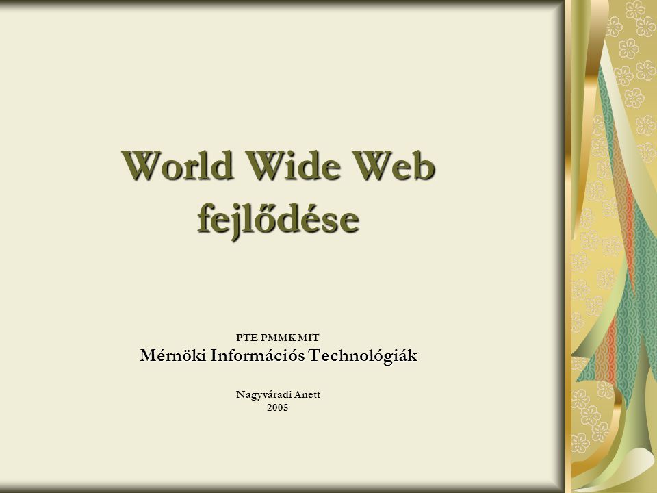 World Wide Web fejlődése