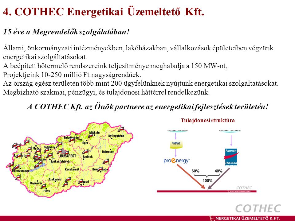 4. COTHEC Energetikai Üzemeltető Kft.