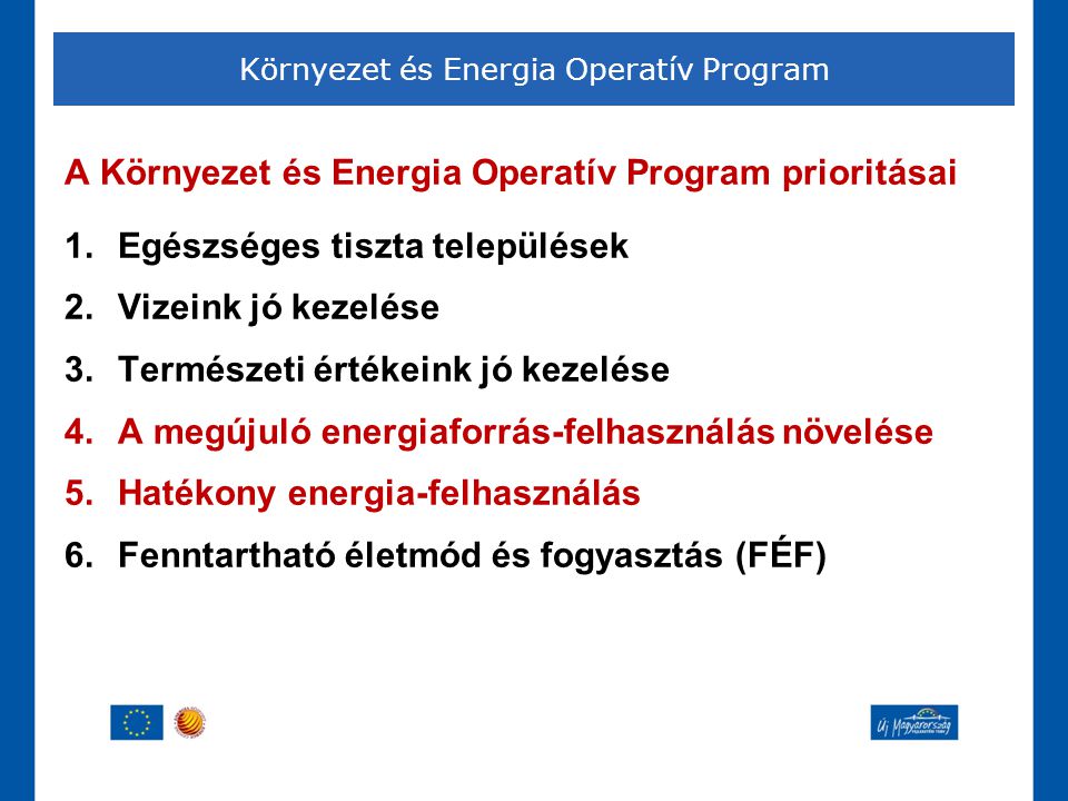 Környezet és Energia Operatív Program