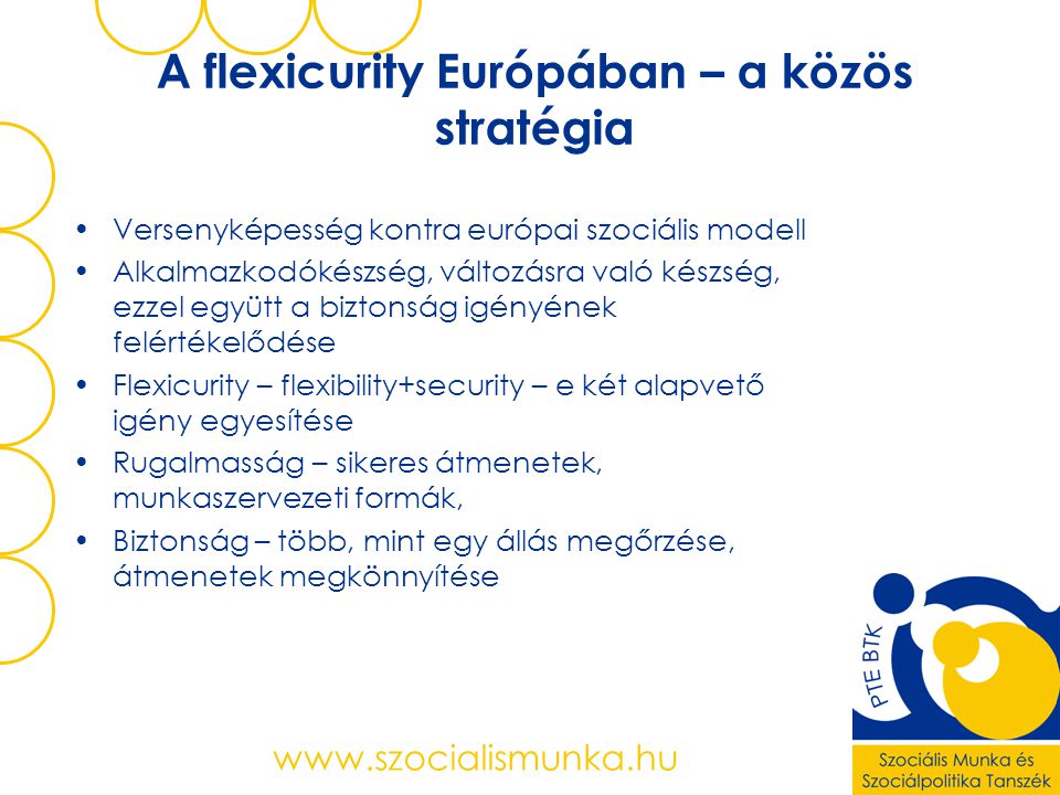 A flexicurity Európában – a közös stratégia