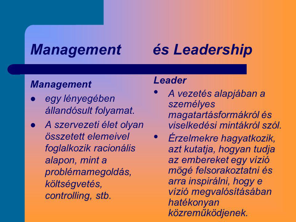 Management és Leadership