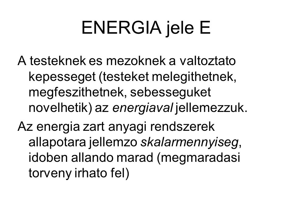 ENERGIA jele E