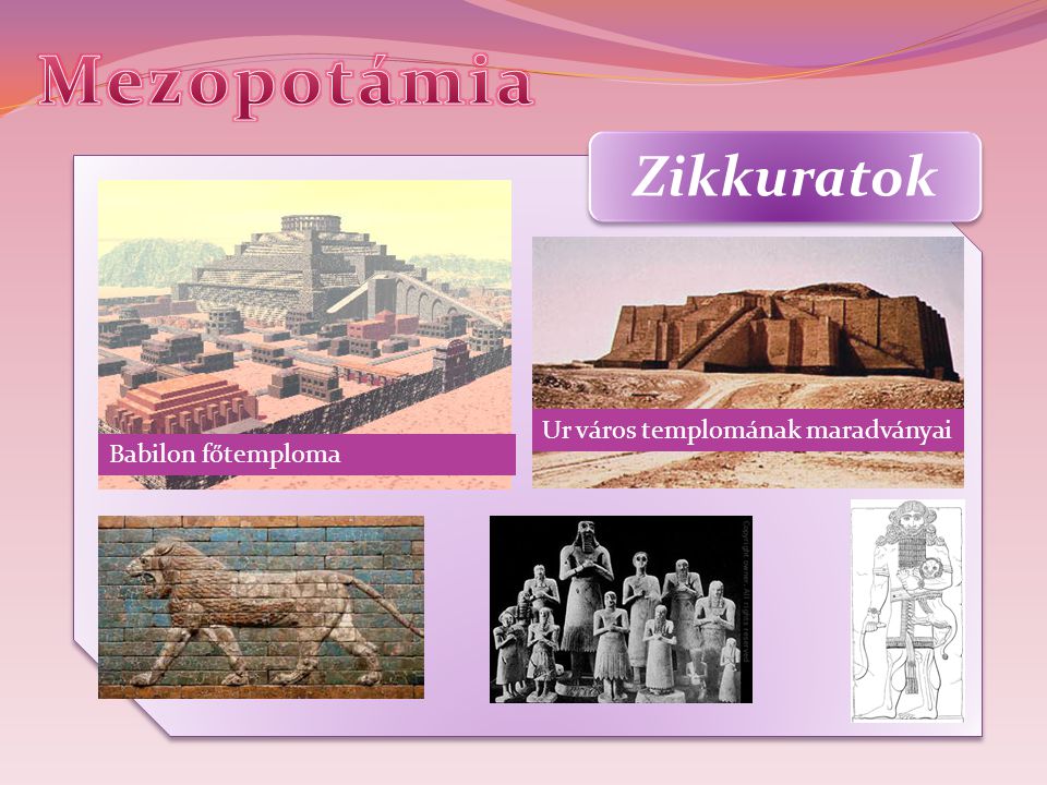 Mezopotámia Zikkuratok Ur város templomának maradványai