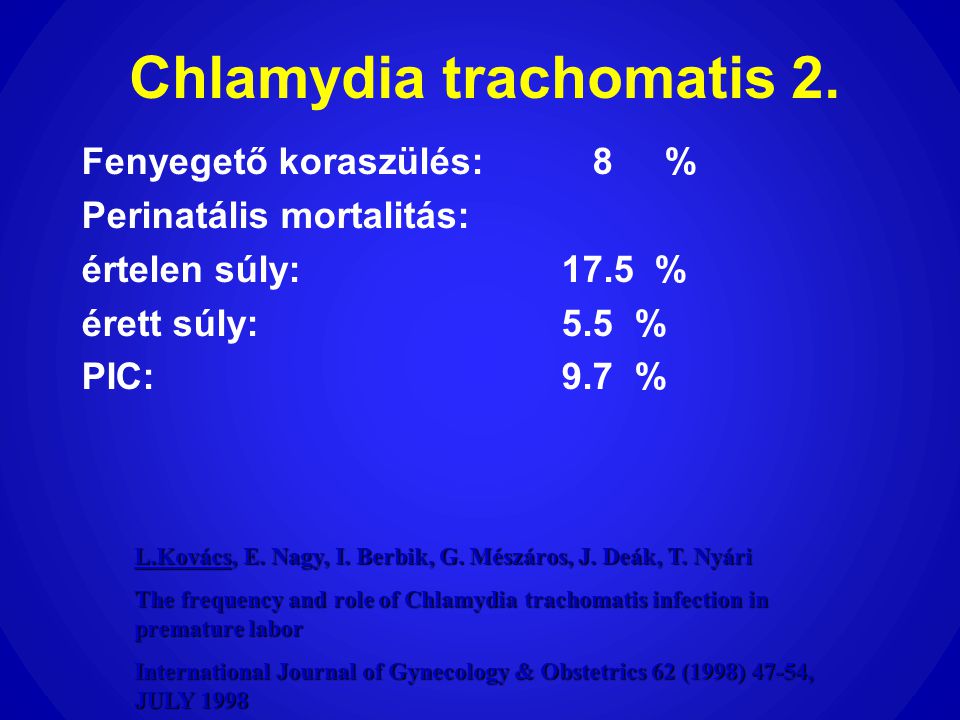 Chlamydia trachomatis 2.