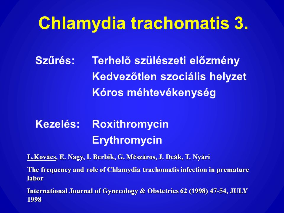 Chlamydia trachomatis 3.