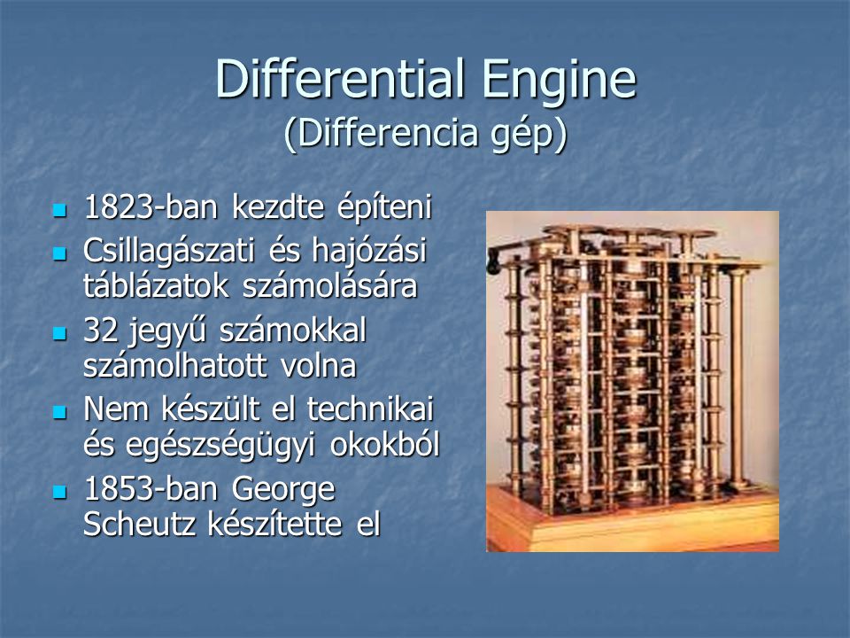 Differential Engine (Differencia gép)