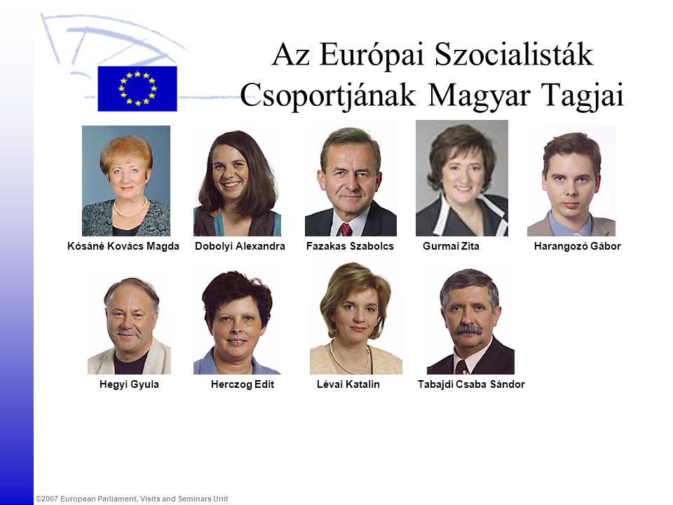 Az Európai Szocialisták Csoportjának Magyar Tagjai