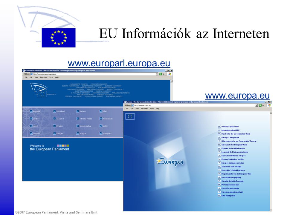 EU Információk az Interneten