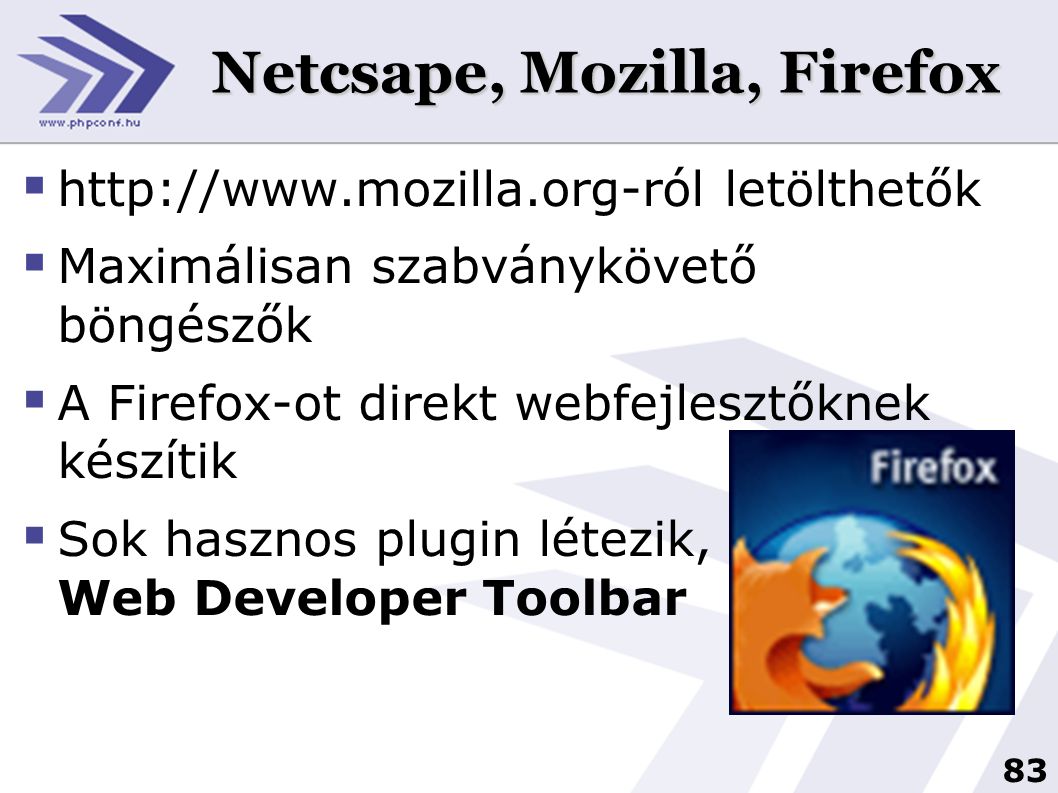 Netcsape, Mozilla, Firefox