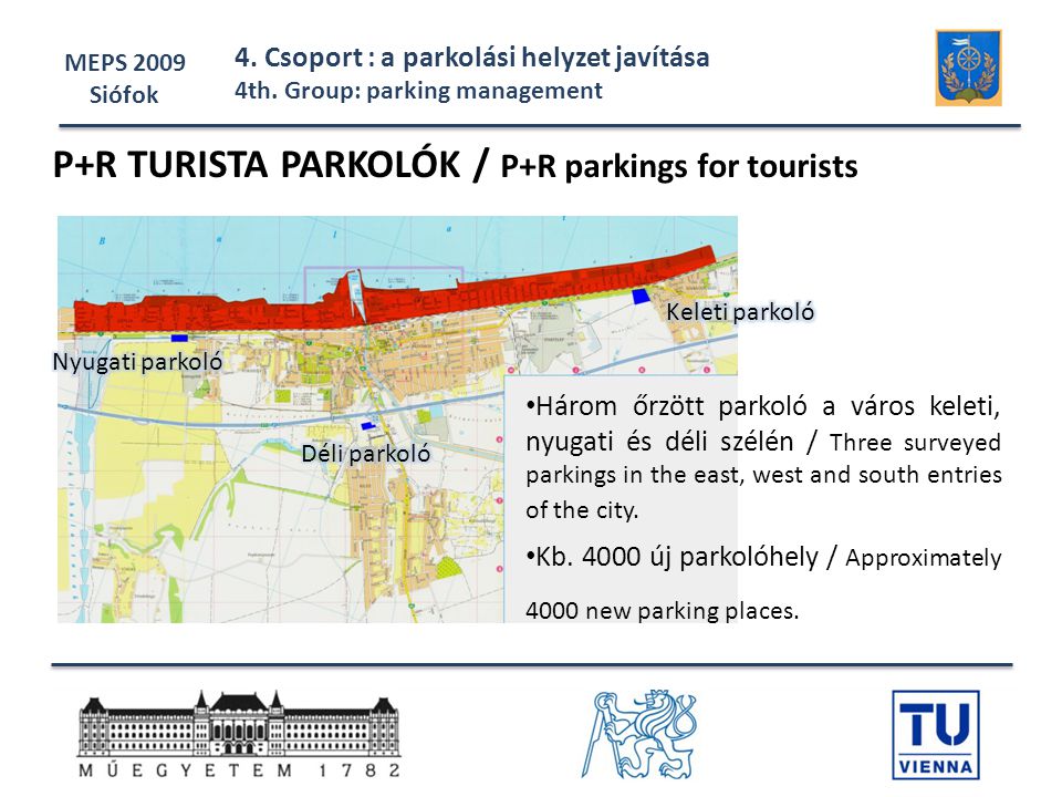 P+R TURISTA PARKOLÓK / P+R parkings for tourists