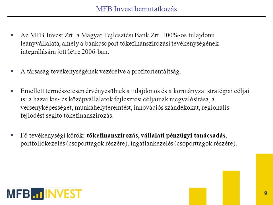 MFB Invest bemutatkozás