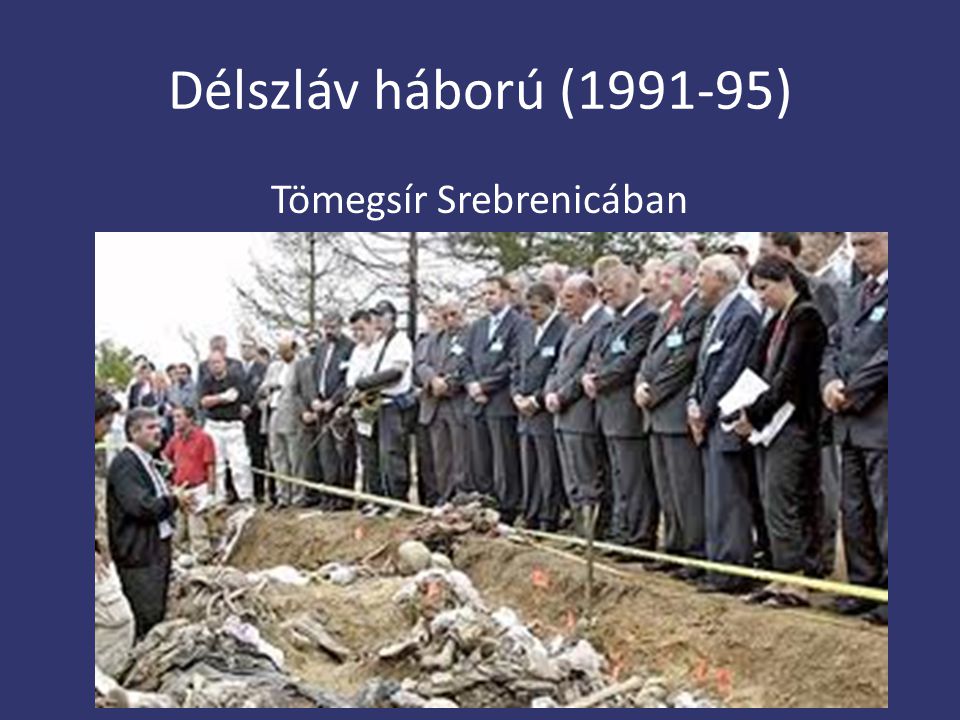 Tömegsír Srebrenicában