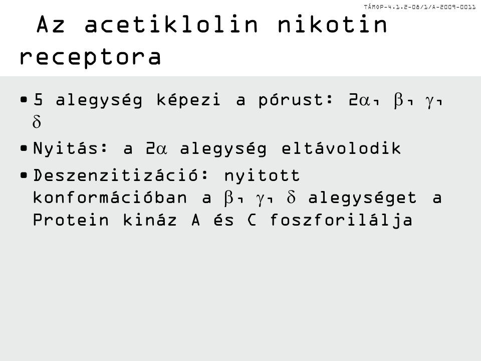Az acetiklolin nikotin receptora