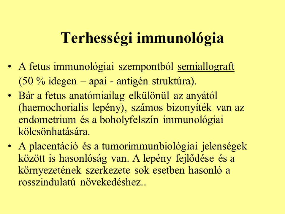 Terhességi immunológia