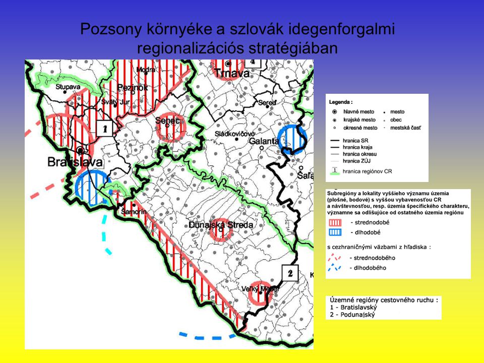 Pozsony környéke a szlovák idegenforgalmi regionalizációs stratégiában
