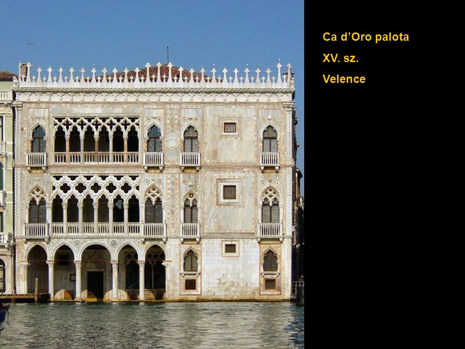 Ca d’Oro palota XV. sz. Velence