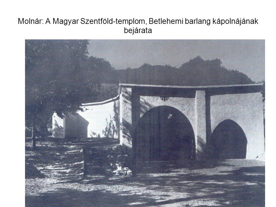 Molnár: A Magyar Szentföld-templom, Betlehemi barlang kápolnájának bejárata