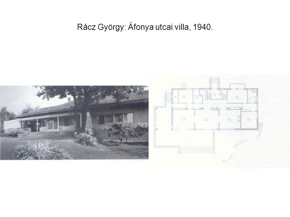 Rácz György: Áfonya utcai villa, 1940.
