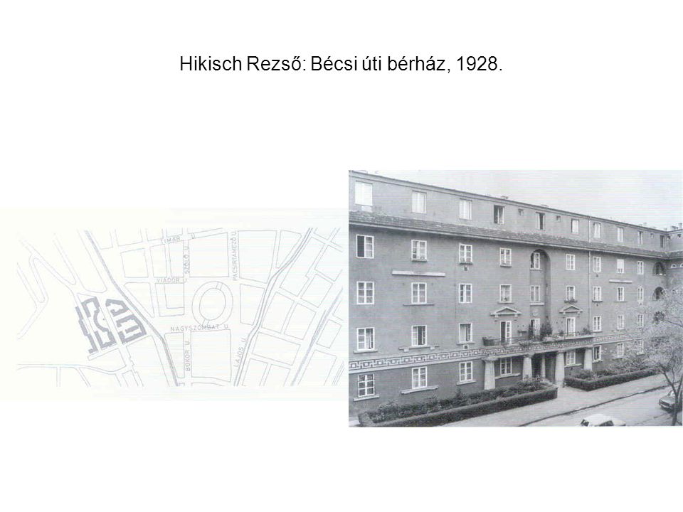 Hikisch Rezső: Bécsi úti bérház, 1928.