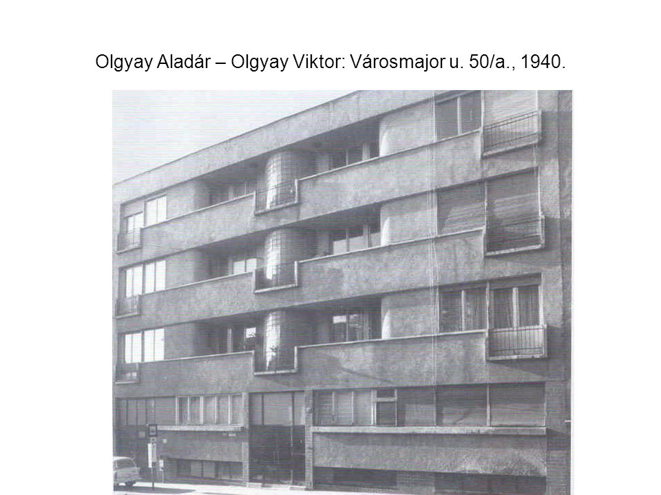 Olgyay Aladár – Olgyay Viktor: Városmajor u. 50/a., 1940.