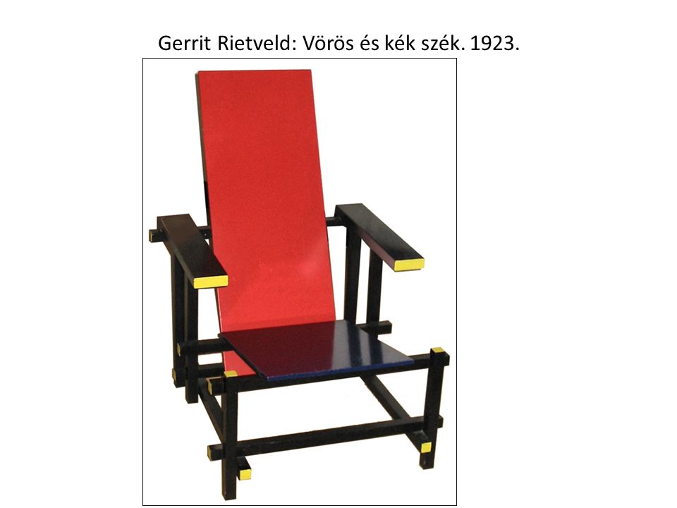 Gerrit Rietveld: Vörös és kék szék