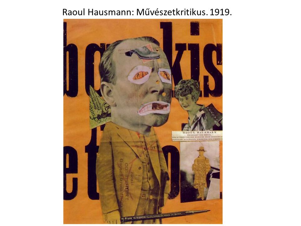 Raoul Hausmann: Művészetkritikus