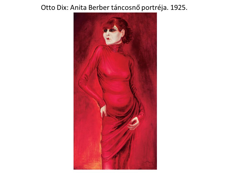 Otto Dix: Anita Berber táncosnő portréja