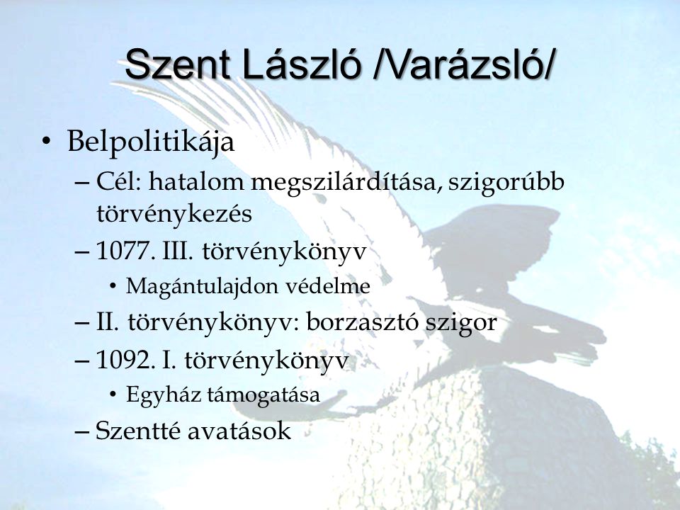 Szent László /Varázsló/