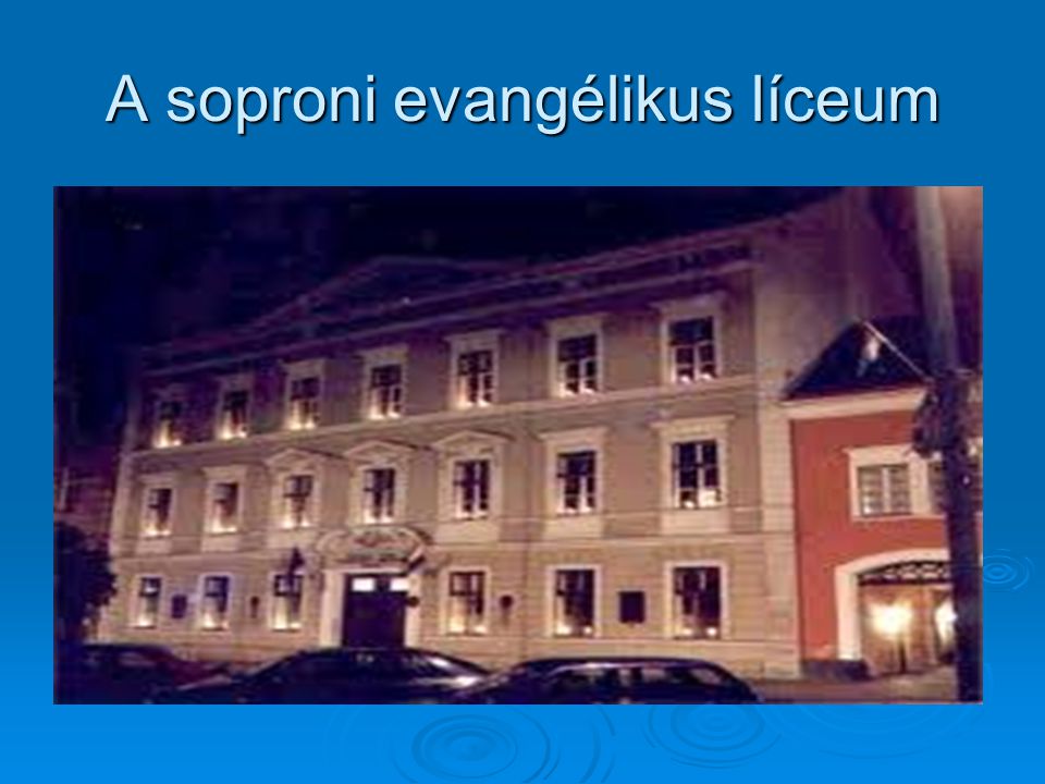 A soproni evangélikus líceum