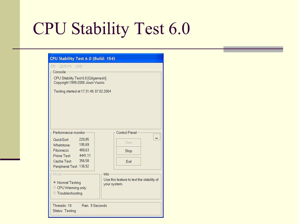 CPU Stability Test 6.0