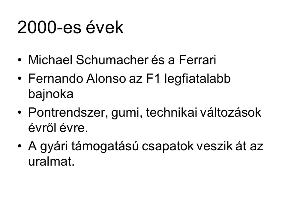 2000-es évek Michael Schumacher és a Ferrari