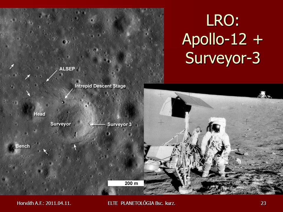 LRO: Apollo-12 + Surveyor-3