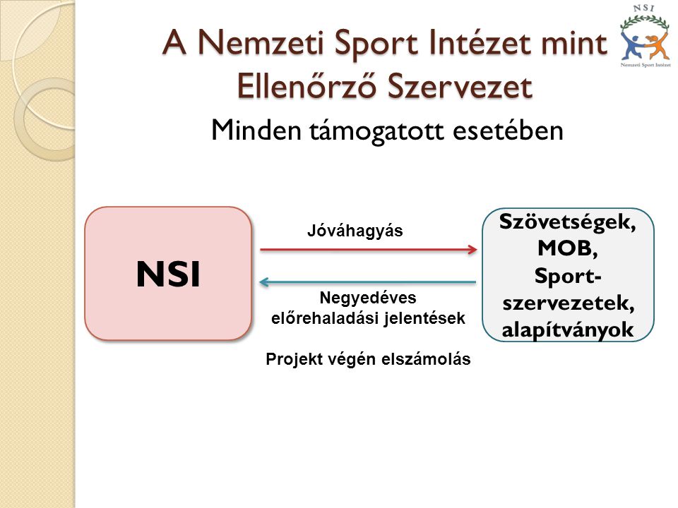 A Nemzeti Sport Intézet mint Ellenőrző Szervezet