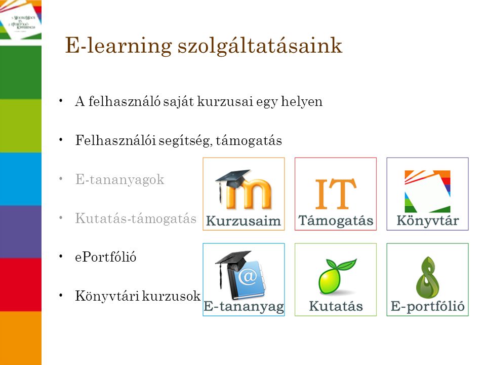 E-learning szolgáltatásaink