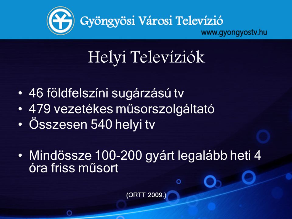 Helyi Televíziók 46 földfelszíni sugárzású tv