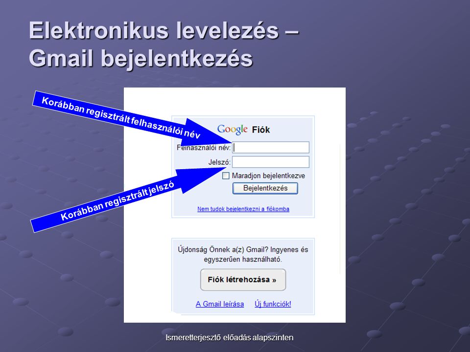 Elektronikus levelezés – Gmail bejelentkezés