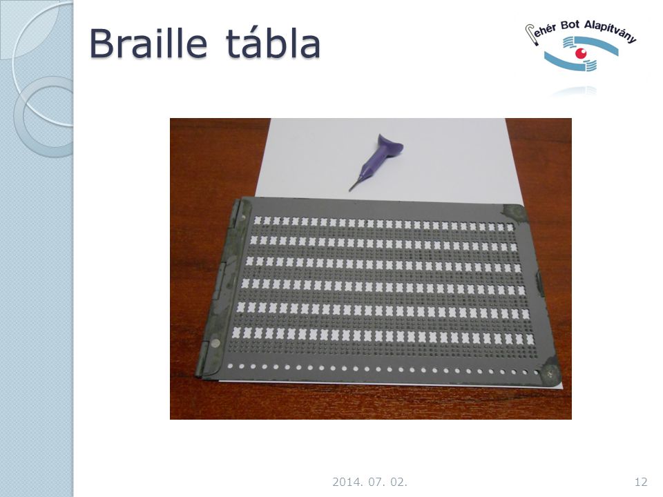 Braille tábla