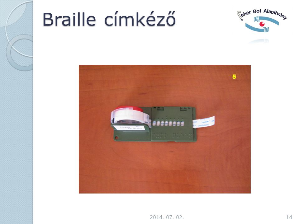 Braille címkéző