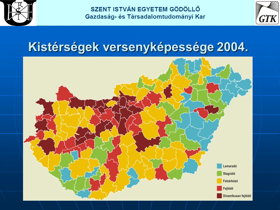 Kistérségek versenyképessége 2004.